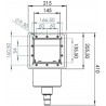Gre AR100 - Skimmer per piscina Standard + Valvola d impulsione, Color Bianco