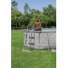 Bestway 58330 Scaletta di sicurezza per piscina Flowclear™ da 1,07 m