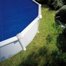 Gre CPROV610 - Copertura Estiva per Piscina Ovale di 610 x 375 cm, Colore Blu