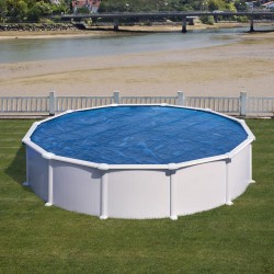Gre CPR550 - Copertura estiva per piscina rotonda di 550 cm di diametro, colore blu