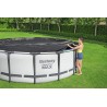 Bestway 58039 Telo di Copertura per Piscina Fuori Terra Rotonda da 549 cm