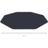 Bestway 58292 Telo di Copertura per Piscina Fuori Terra Rotonda da 396 cm e Hydrium da 360 x 120 cm