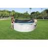 Bestway 58292 Telo di Copertura per Piscina Fuori Terra Rotonda da 396 cm e Hydrium da 360 x 120 cm