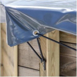 GRE Copertura invernale piscina Violette 2 580gm PVC Diam  550cm 784801