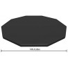 Bestway Telone Flowclear in PVC Ø305 cm, grigio, per Steel PRO Max Pool Ø 305 cm Copripiscina