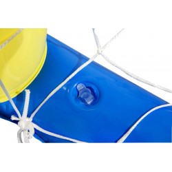 Bestway 52123 - Porta Galleggiante Water Polo con Palla, Giallo, 142 x 76 cm