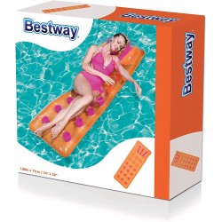 Bestway - Materassino Gonfiabile Beach con Cuscino 188x71 3 43015