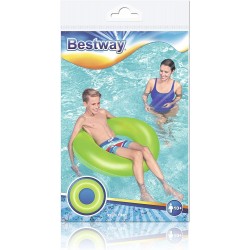 Bestway - Ciambella Salvagente Gonfiabile per Bambini, Trasparente Neon 36025