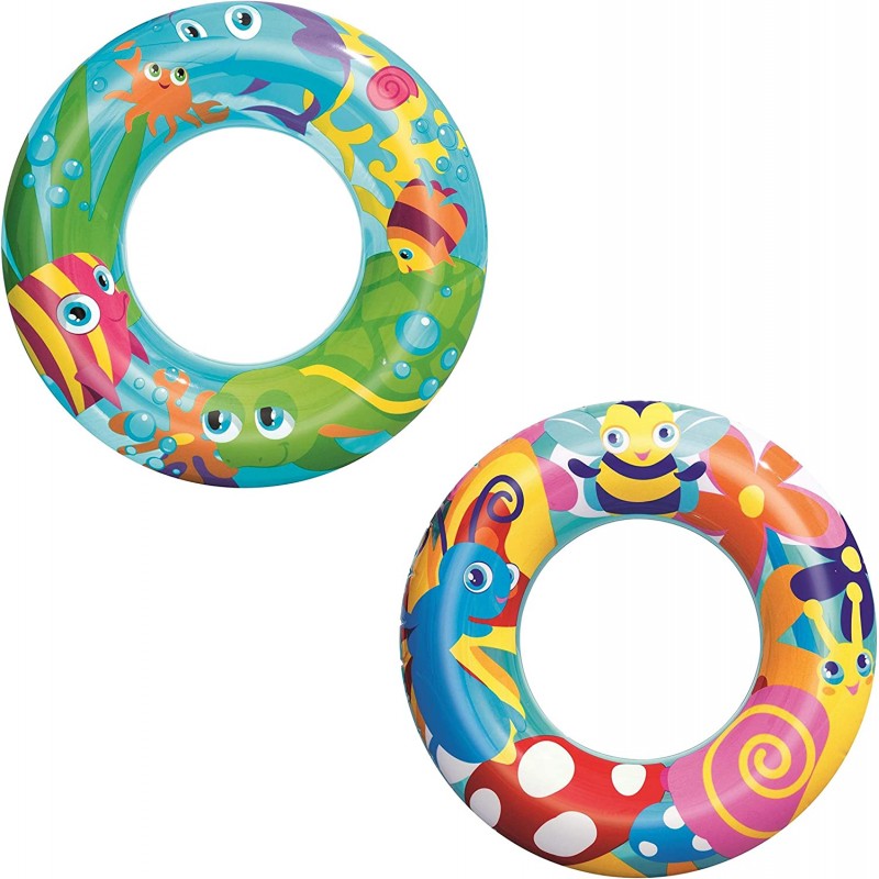 Bestway - Ciambella Salvagente Gonfiabile per Bambini, Designer 36013 Bestway - Ciambella Salvagente Gonfiabile per Bambini, Designer 36013