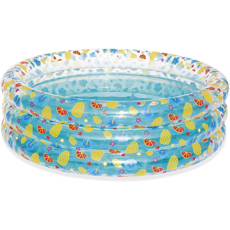 Bestway 51048 trasparente Sea Life Multicolor 170 x 53 cm, gonfiabile, Piscina