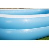Bestway - 54006 - Piscina Gonfiabile Rettangolare Family, 262 x 175 x 51 cm, Blu/Bianco