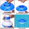 Dosatore galleggiante per pastiglie da 20 gr. di cloro o bromo  Blu bianco