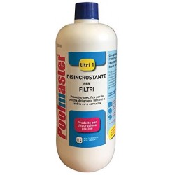 Disincrostante Liquido per Filtri Piscina, Flacone 1 lt - New Plast 0674