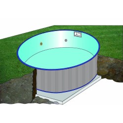 Piscina interrata GRE Serie SUMATRA 350 h 120 tonda