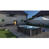 Piscina Composito GRE Serie AVANTGARDE 606x326h 124 Con Luce Rettangolare KPCOR60LN