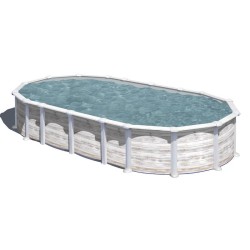 Piscina acciaio GRE Serie ISLANDIA 610x375 h 132 ovale