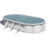 Piscina acciaio GRE Serie GROENLANDIA 730x375 h 132 ovale