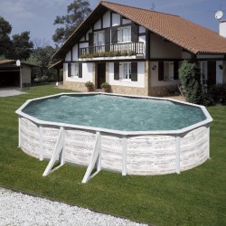 Piscina acciaio GRE Serie FINLANDIA 500x300 h 120 ovale