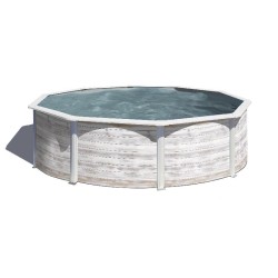 Piscina acciaio GRE Serie FINLANDIA  350 h 120 tonda