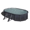 Piscina acciaio GRE serie KEA 500x300x120h Ovale
