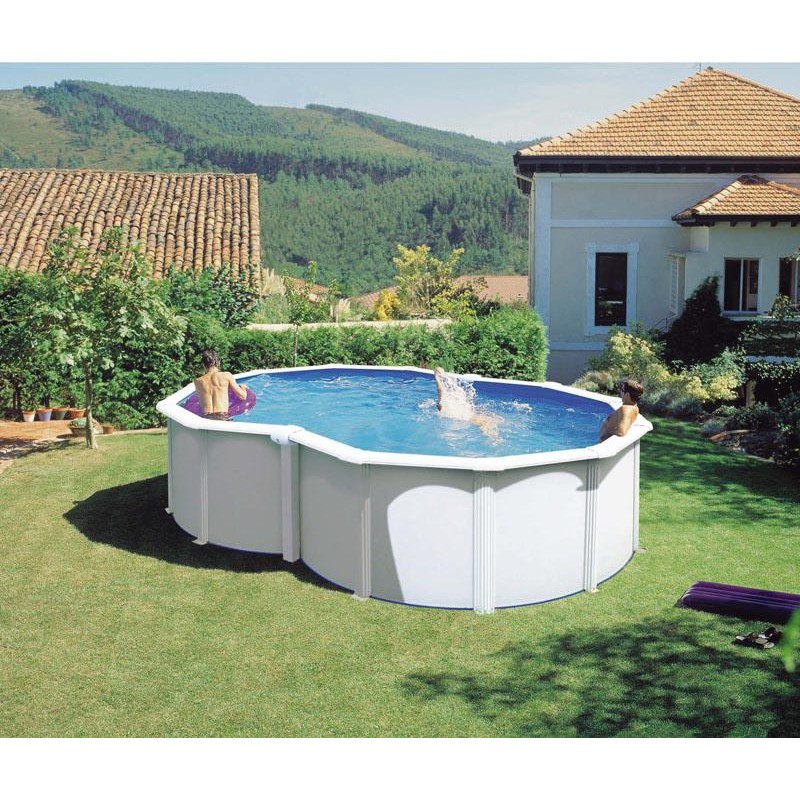 Piscina acciaio GRE serie VARADERO 500x340x120h a forma di otto