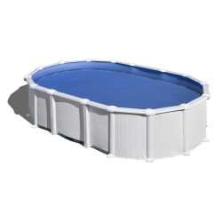 Piscina acciaio GRE serie HAITI 610x375x132h ovale