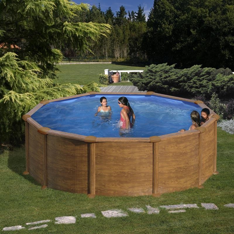 Piscina acciaio GRE serie MAURITIUS 350xx132h Tonda