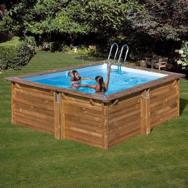 Piscina in Legno 305x305x119h CARRA quadrata GRE - 790205