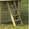 Piscina in Legno 305x305x119h CARRA quadrata GRE - 790205