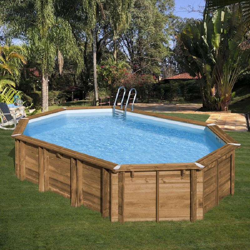 Piscina in Legno 620x395x136h SAFRAN 2 Ovale GRE - 7900892