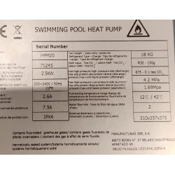 Gre HPM40 Mini Pompa di Calore per Piscina Fuori Terra Fino a 40 m3, Blu