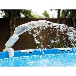 Intex Spruzzatore per piscina a LED multicolore bianco 28089