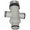 Intex - Valvola a stantuffo doppio flusso per tubo a ghiera o manicottato 38mm, per piscina Intex o bestway 11872