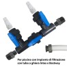 KIT BYPASS TERMINALI GHIERA PER POMPE INTEX BESTWAY CON FILETTO 2&quot;