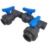 KIT BYPASS TERMINALI GHIERA PER POMPE INTEX BESTWAY CON FILETTO 2&quot;