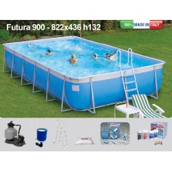 PISCINA FUTURA 900 TOP - 780x390 H 132 (made in Italy) New plast