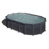 Piscina acciaio GRE serie CAPRI 610x375x132h Ovale