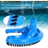 Spazzola per Piscina Testina di Aspirazione Curva per la Pulizia Piscina, Parete e Fondo delle Piscine
