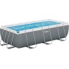Bestway 56441 Power Steel Rettangolare 404x201x100 cm con Pompa di Filtraggio e Scaletta