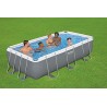 Bestway 56441 Power Steel Rettangolare 404x201x100 cm con Pompa di Filtraggio e Scaletta