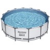 Bestway 5612X Power Steel Pro MAX 427x122cm con Pompa di Filtrazione, Scaletta, Telo di Copertura