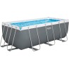 Bestway 56457 Power Steel 412x201x122cm con Pompa di Filtrazione Filtro a Sabbia e Scaletta