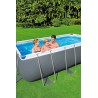 Bestway 56457 Power Steel 412x201x122cm con Pompa di Filtrazione Filtro a Sabbia e Scaletta