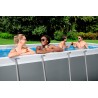Bestway 56457 Power Steel 412x201x122cm con Pompa di Filtrazione Filtro a Sabbia e Scaletta
