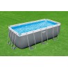 Bestway 56457 Power Steel 412x201x122cm con Pompa di Filtrazione Filtro a Sabbia e Scaletta