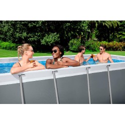Bestway 56456 Power Steel 412x201x122cm con Pompa di Filtrazione e Scaletta