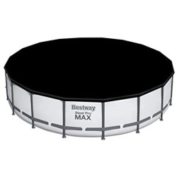 Bestway 56462 Power Steel Pro MAX 549x122cm con Pompa di Filtrazione, Scaletta, Telo di Copertura