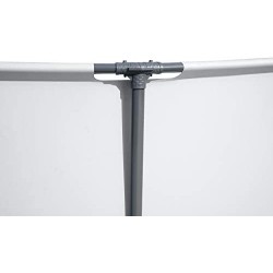 Bestway 56462 Power Steel Pro MAX 549x122cm con Pompa di Filtrazione, Scaletta, Telo di Copertura