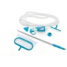 Intex 28003 Deluxe Kit di Pulizia per Piscine fino a 5.49 m, Grigio/Blu, 113.03 x 29.84 x 12.38 cm, Sacco in poliestere