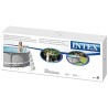 Intex 28074 Scaletta Doppia con Gradini Staccabili Grigio, 132cm
